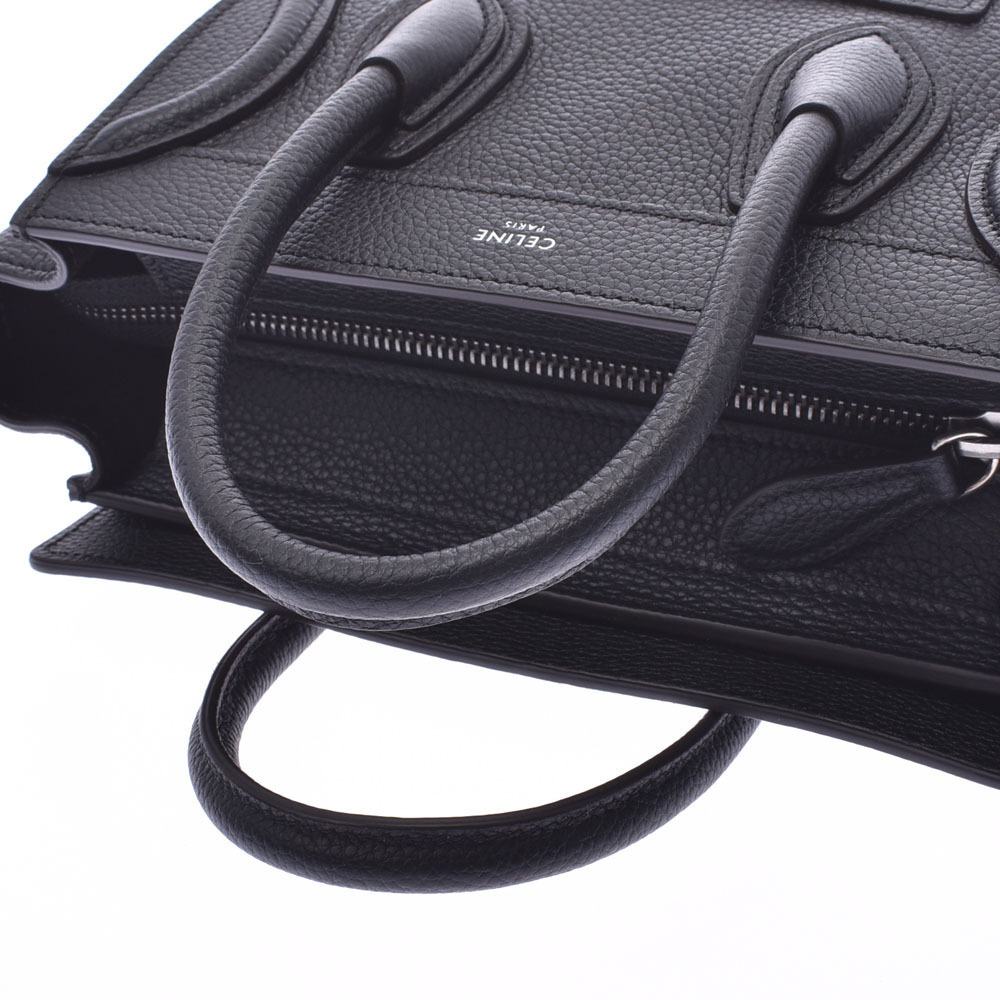 Celine Luggage Shopper Bag Black Calfskin Handbag - Picture 3 of 9